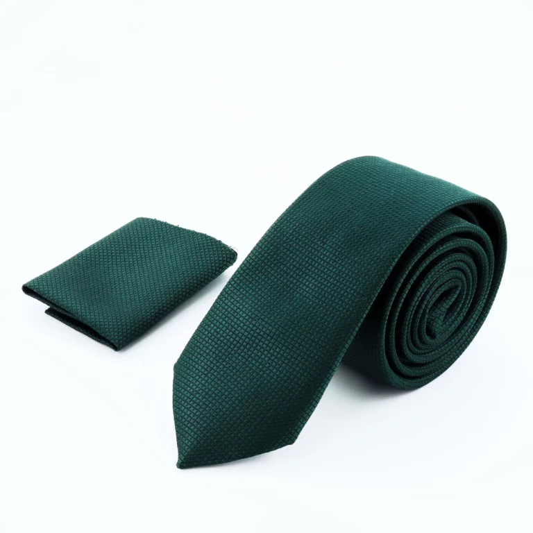 עניבה 310 בצבע ירוק בקבוק